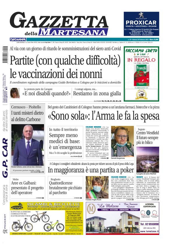 Gazzetta della Martesana 20/02/2021
