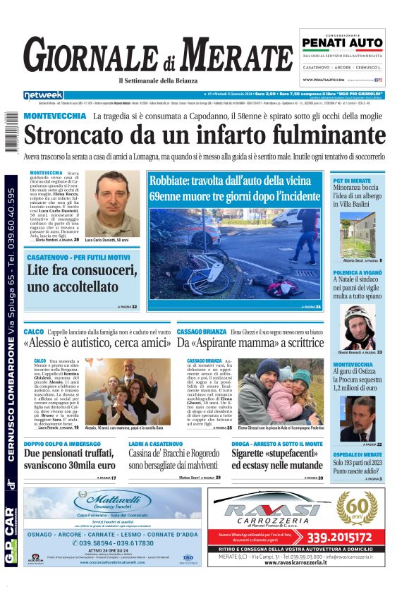 Giornale di Merate 09 01 2024