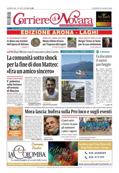 Corriere di Novara edizione Arona e Laghi