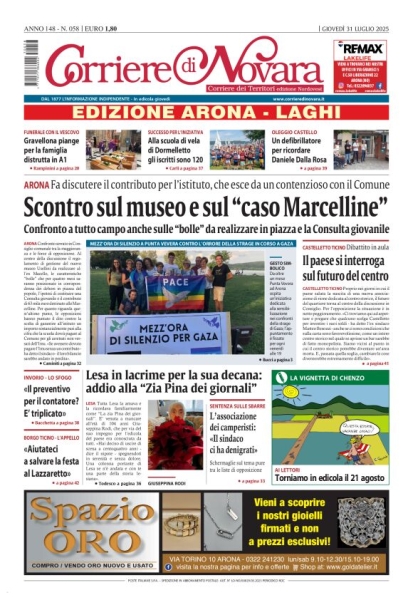 Corriere di Novara edizione Arona e Laghi