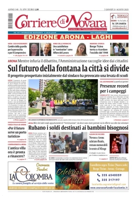 Corriere di Novara edizione Arona e Laghi
