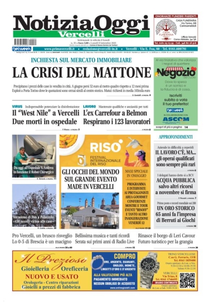 Notizia Oggi - Vercelli