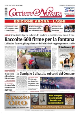 Corriere di Novara edizione Arona e Laghi