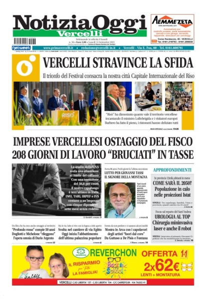 Notizia Oggi - Vercelli