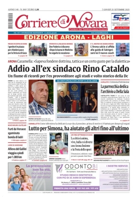 Corriere di Novara edizione Arona e Laghi