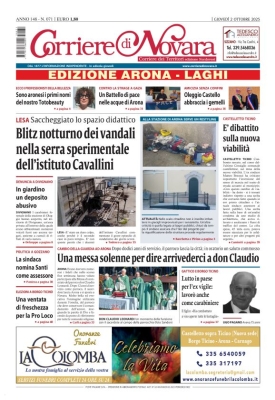 Corriere di Novara edizione Arona e Laghi