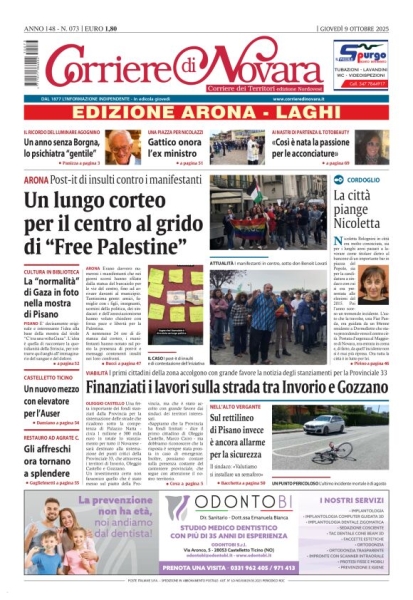 Corriere di Novara edizione Arona e Laghi