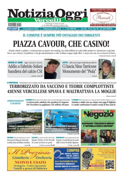 Notizia Oggi - Vercelli