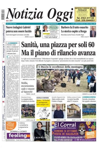 Notizia Oggi - Borgosesia