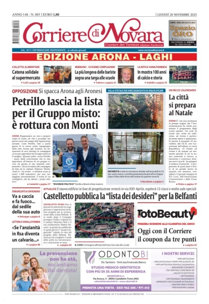 Corriere di Novara edizione Arona e Laghi