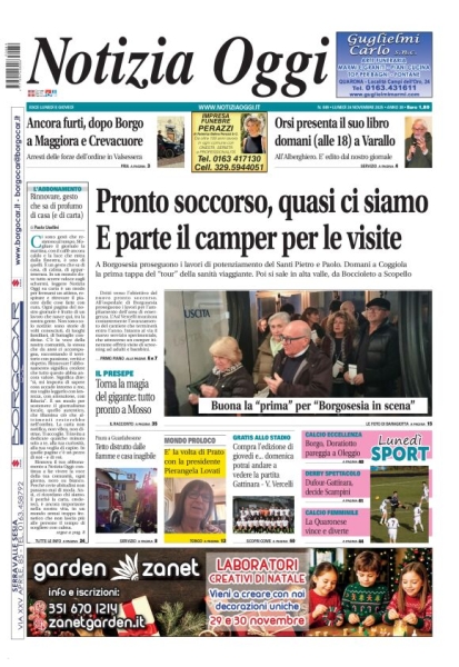 Notizia Oggi - Borgosesia