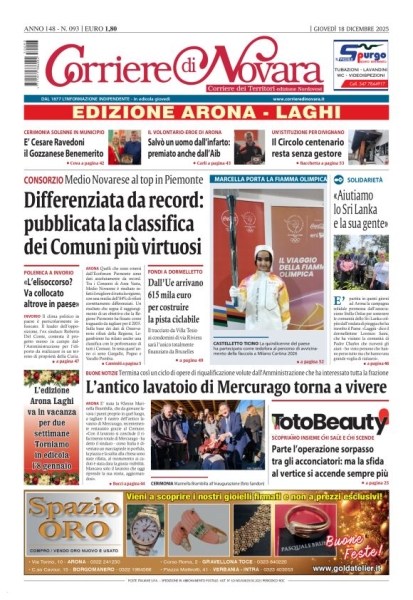 Corriere di Novara edizione Arona e Laghi