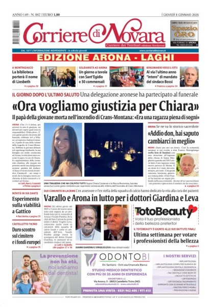 Corriere di Novara edizione Arona e Laghi