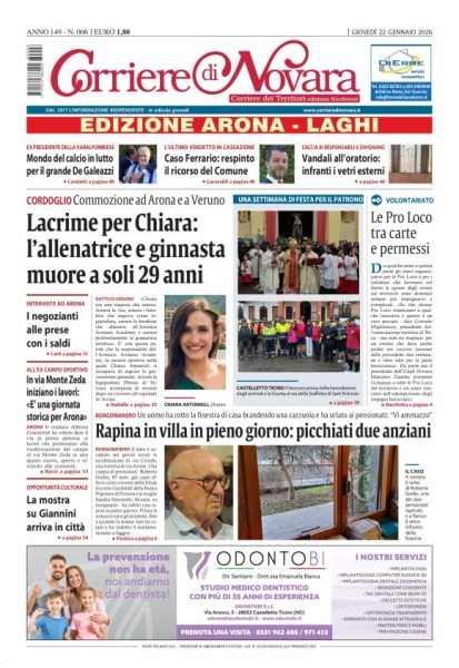 Corriere di Novara edizione Arona e Laghi