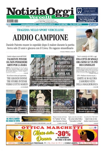 Notizia Oggi - Vercelli