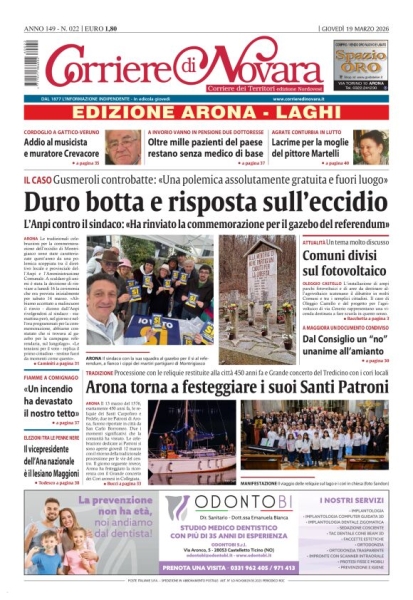Corriere di Novara edizione Arona e Laghi