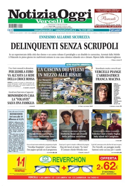 Notizia Oggi - Vercelli