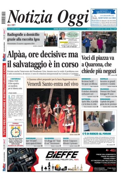 Notizia Oggi - Borgosesia