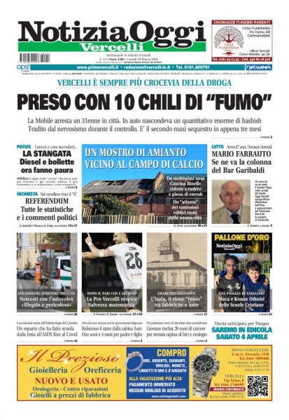 Notizia Oggi - Vercelli