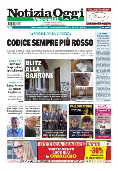Notizia Oggi - Vercelli