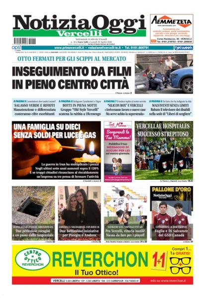 Notizia Oggi - Vercelli